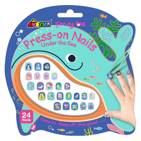 Autocollants pour ongles - sous la mer Multicolor 1 - vertbaudet enfant 