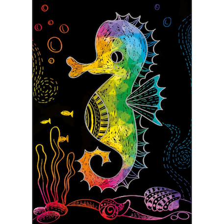 Art book à gratter mini a6 - sous la mer 15p Multicolor 5 - vertbaudet enfant 