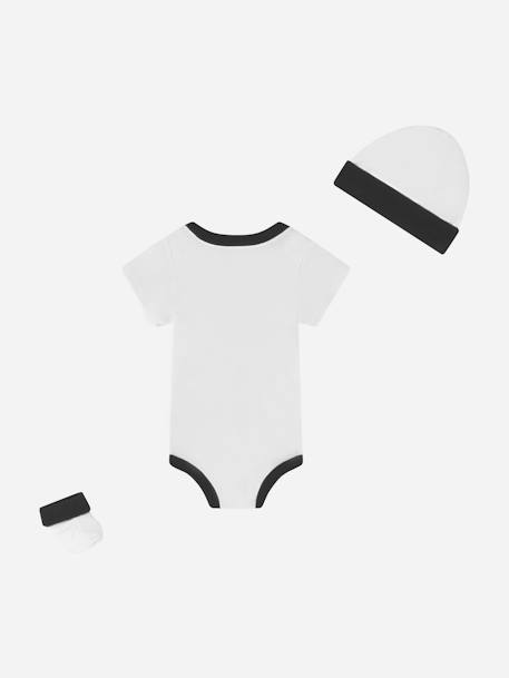 Bodies garçon en coffret Blanc / noir+Bleu foncé / ciel 2 - vertbaudet enfant 