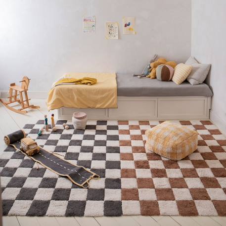 Tapis lavable kitchen tiles gris foncé Naturel, gris foncé 3 - vertbaudet enfant 