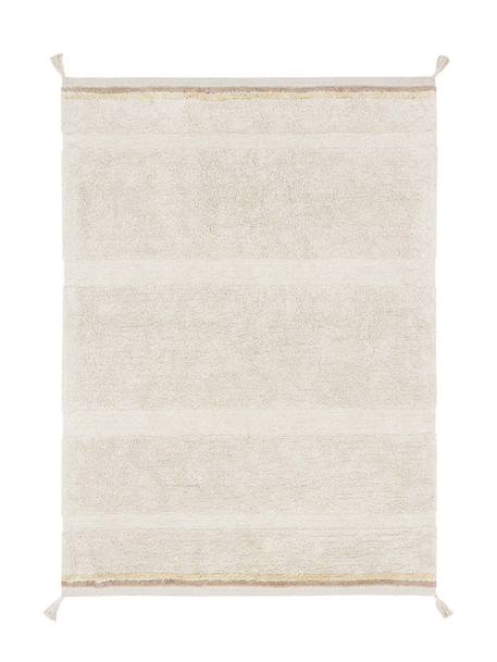 Tapis lavable bloom naturel Naturel, rose, lin 2 - vertbaudet enfant 