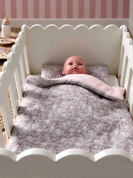 Couette + oreiller poupon en gaze de coton Fleurette+Marguerite+Retro Flower 6 - vertbaudet enfant 