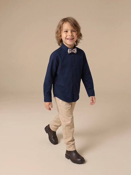 Chemise manches longues garçon marine 8 - vertbaudet enfant 