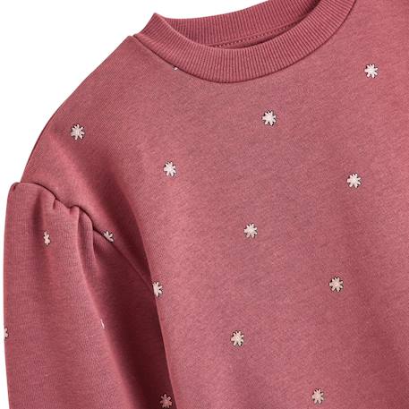 Sweat en molleton rose Rose 4 - vertbaudet enfant 