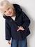 Manteau fille à capuche drap de laine beige chiné+marine 8 - vertbaudet enfant 