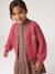 Gilet boutonné fille écru+vieux rose 9 - vertbaudet enfant 