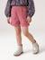 Short en velours poches coeur fille facile à enfiler kaki+marine+rose+vieux rose 15 - vertbaudet enfant 
