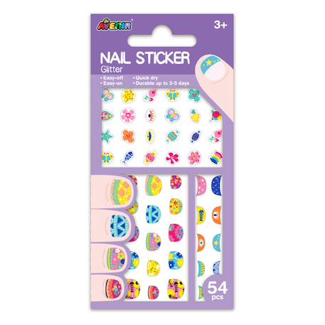 Autocollants pour ongles - fleur Multicolor 1 - vertbaudet enfant 