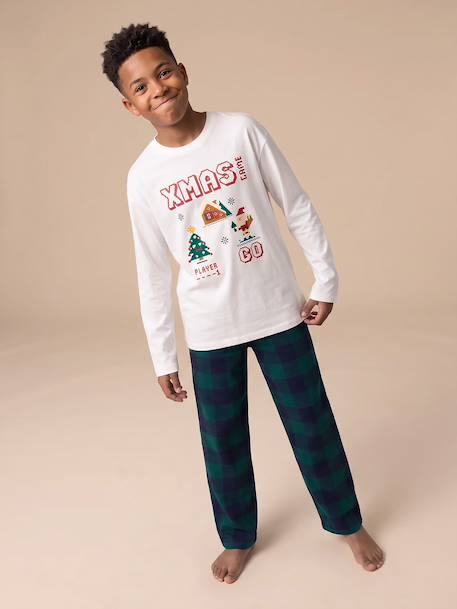 Pyjama garçon Noël vert sapin 2 - vertbaudet enfant 