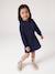 Robe courte à capuche fille gris chiné+marine+vert 8 - vertbaudet enfant 