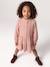 Robe fille en gaze de coton imprimée pois irisés noix de pécan+prune+vert sapin+vert sauge 1 - vertbaudet enfant 