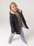 Parka fille à capuche romantique anthracite+marine+vert 3 - vertbaudet enfant 