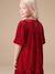 Robe enfant fille velours rouge 8 - vertbaudet enfant 