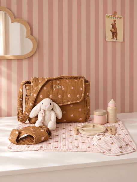 Sac à langer et accessoires personnalisable en bois FSC® Cœur fondant 1 - vertbaudet enfant 
