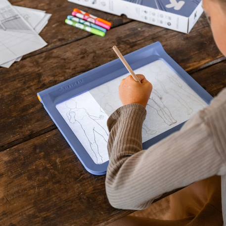 Tablette lumineuse portable Kidydraw-pro fashion Bleu 5 - vertbaudet enfant 