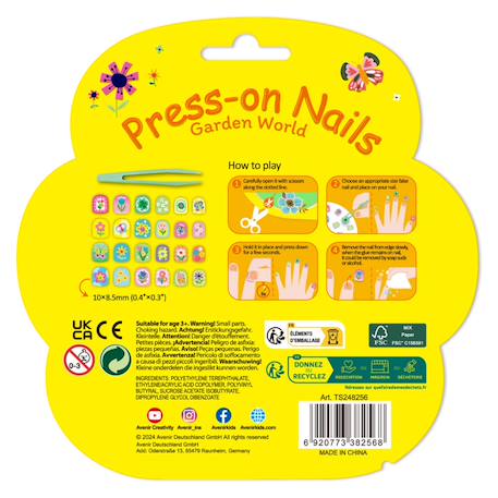Autocollants pour ongles - monde du jardin Multicolor 5 - vertbaudet enfant 