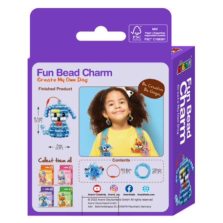 Breloques en perles - chien Multicolor 6 - vertbaudet enfant 