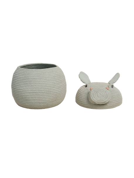 Panier henry l’hippopotame Bleu sauge, rose, gris foncé 6 - vertbaudet enfant 