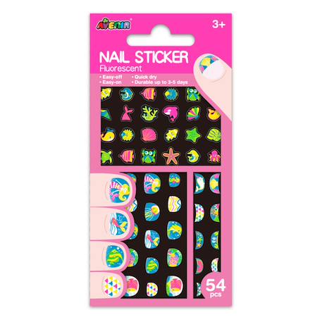 Autocollants pour ongles - sous la mer Multicolor 1 - vertbaudet enfant 