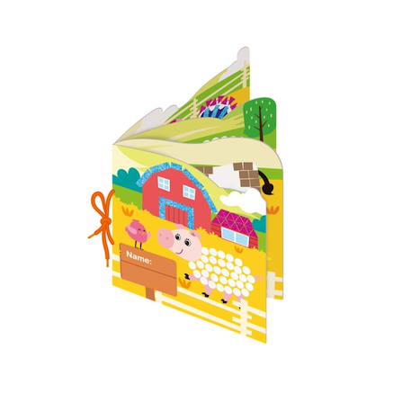 Mosaïque junior - animaux de la ferme Blue 4 - vertbaudet enfant 