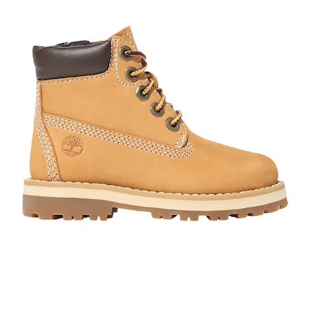 Bottines garçon en cuir Jaune foncé 2 - vertbaudet enfant 