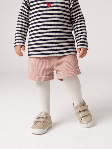 Short en velours côtelé bébé fille noisette+rose poudré 10 - vertbaudet enfant 