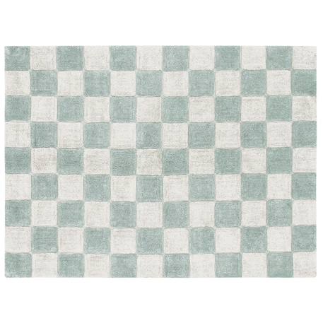 Tapis lavable kitchen tiles bleu sauge Naturel, bleu sauge 2 - vertbaudet enfant 