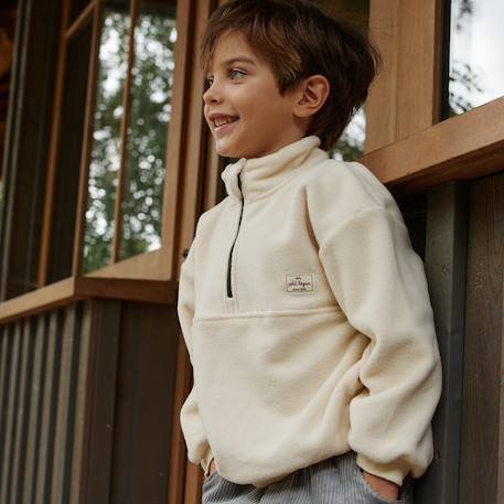 Sweat en polaire timmy Ecru 5 - vertbaudet enfant 
