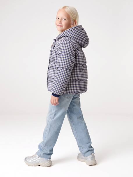 Doudoune à capuche fille bleu+marine 9 - vertbaudet enfant 
