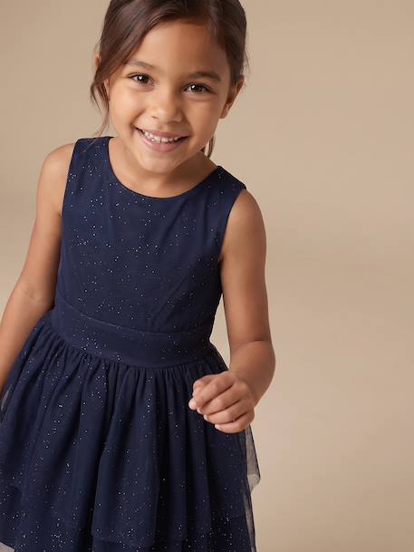 Ensemble robe et gilet enfant fille marine 2 - vertbaudet enfant 