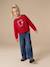 Jean fille large bas effiloché bleu foncé+denim bleached+gris+stone 3 - vertbaudet enfant 