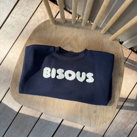 Sweat en molleton bisous Bleu 5 - vertbaudet enfant 