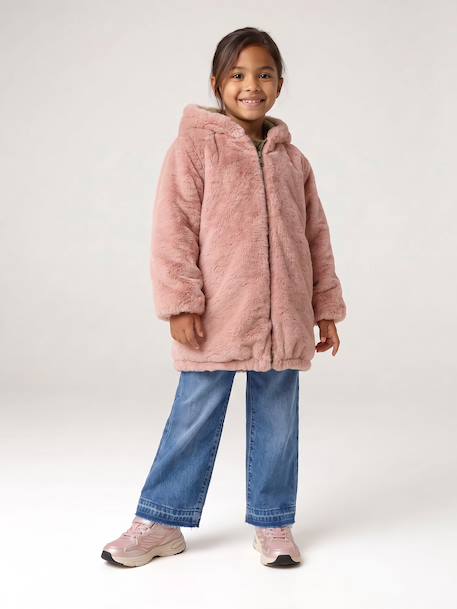 Parka réversible enfant fille kaki+marine 4 - vertbaudet enfant 