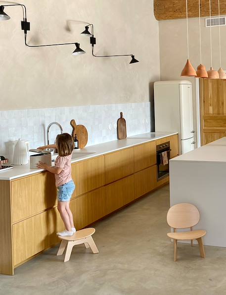 Tabouret enfant HIBO Naturel 6 - vertbaudet enfant 