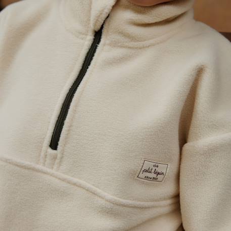 Sweat en polaire timmy Ecru 6 - vertbaudet enfant 