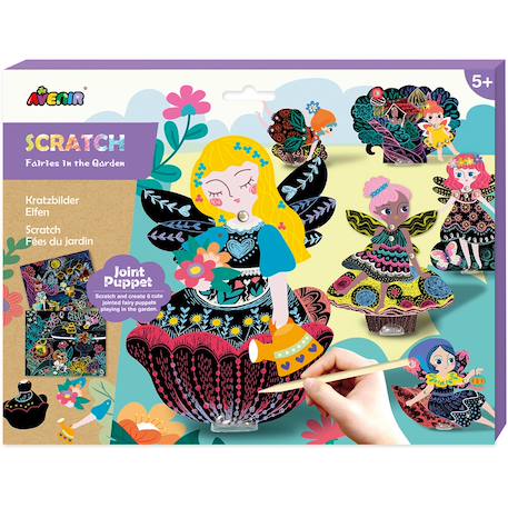 Poupée articulée à gratter - fées en jardin Multicolor 1 - vertbaudet enfant 