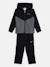 Ensemble 2 pièces gilet à capuche et bas Bleu foncé / ciel+Noir / gris foncé 5 - vertbaudet enfant 