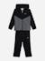 Ensemble garçon 2 pièces gilet à capuche et bas Bleu foncé / ciel+Noir / gris foncé 5 - vertbaudet enfant 