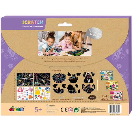 Poupée articulée à gratter - fées en jardin Multicolor 6 - vertbaudet enfant 