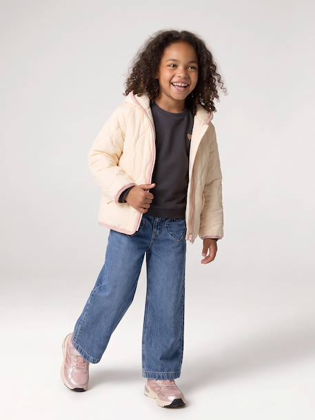 Doudoune légère fille bois de rose+vanille 8 - vertbaudet enfant 