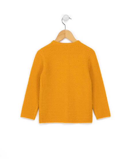 Gilet fille Jaune ocre 2 - vertbaudet enfant 