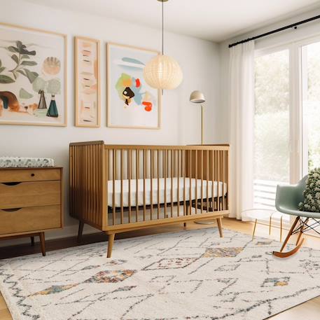 Tapis shaggy épais et confortable tizi Beige sable 2 - vertbaudet enfant 