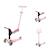 Trottinette évolutive go-up sporty lights Bleu cendré+Rose pastel+Vert menthe 12 - vertbaudet enfant 