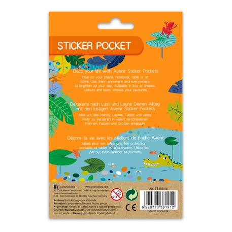 Sticker pocket - jungle Multicolor 4 - vertbaudet enfant 