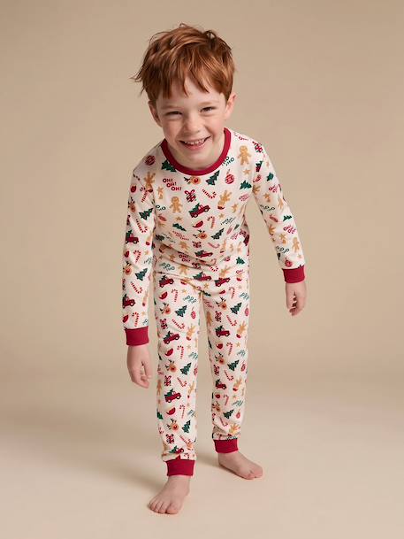 Pyjama de Noël garçon écru 1 - vertbaudet enfant 