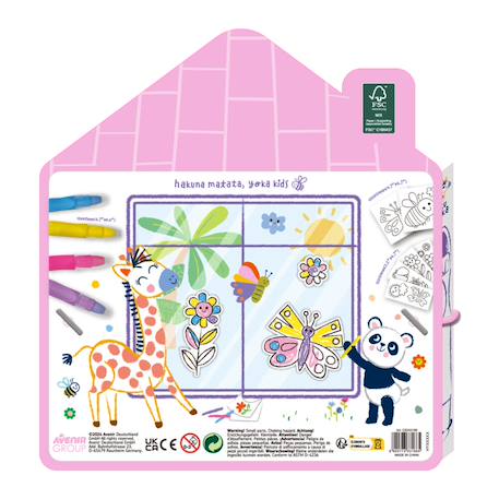 Art de la fenêtre - jardin de papillons Multicolor 6 - vertbaudet enfant 