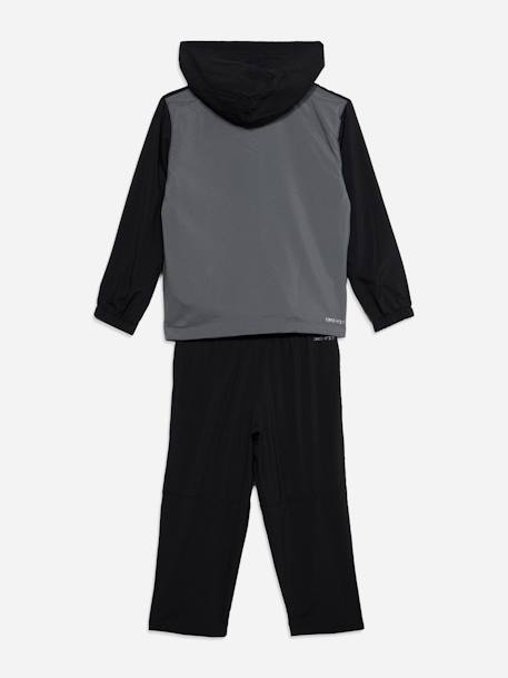 Ensemble 2 pièces gilet à capuche et bas Bleu foncé / ciel+Noir / gris foncé 6 - vertbaudet enfant 