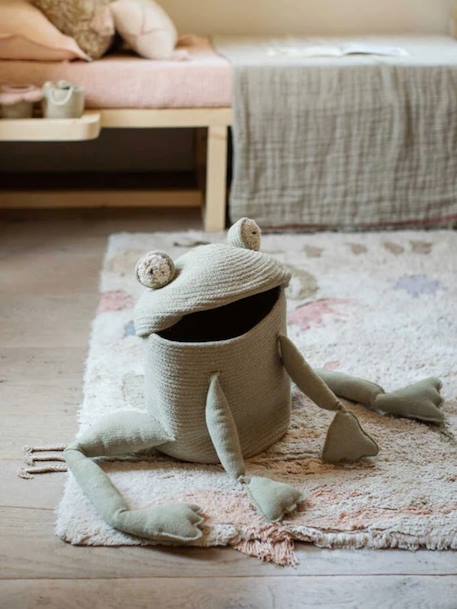 Panier fred la grenouille Olive, naturel 1 - vertbaudet enfant 