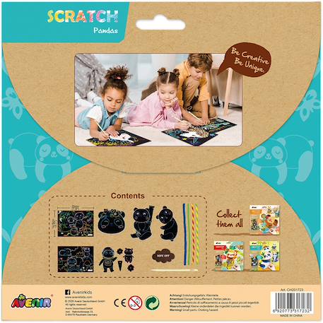 Art avec fils chenille - pandas Multicolor 6 - vertbaudet enfant 