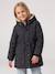 Parka fille à capuche romantique anthracite+marine+vert 2 - vertbaudet enfant 